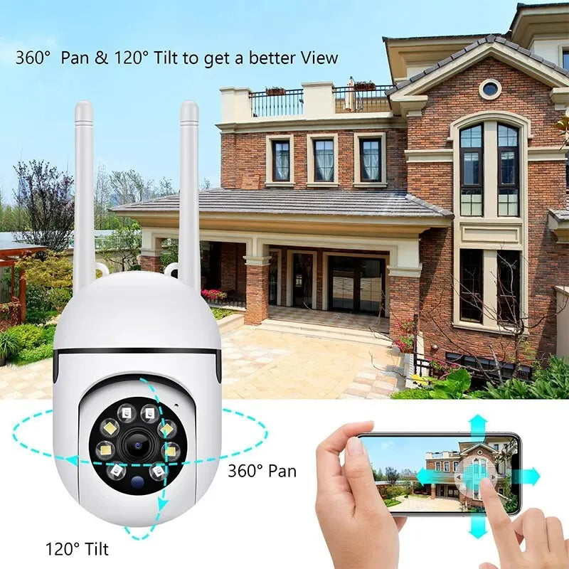 3MP WiFi Camera Home PTZ IP Camera Color Night Audio Wireless Surveillance Camera Auto Home Tracking Security  CCTV Camera