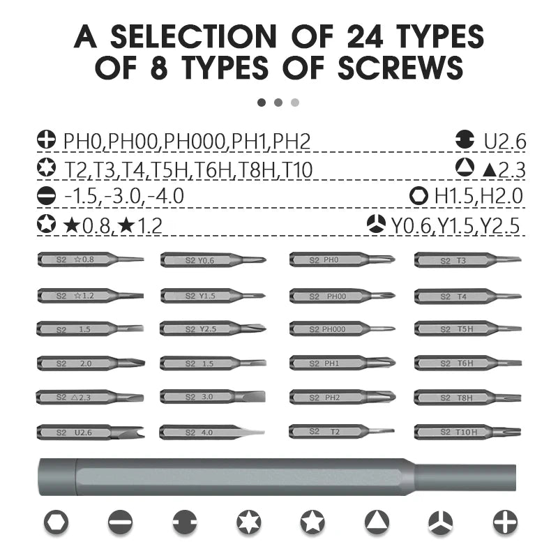 Precision Screwdriver Set 49 in 1 Small Screwdriver Set Magnetic Repair Tool Kit for Laptop, iPhone, PC, MacBook, Tablet, Computer, PS5, PS4, Xbox, Electronics, Glasses, Watches