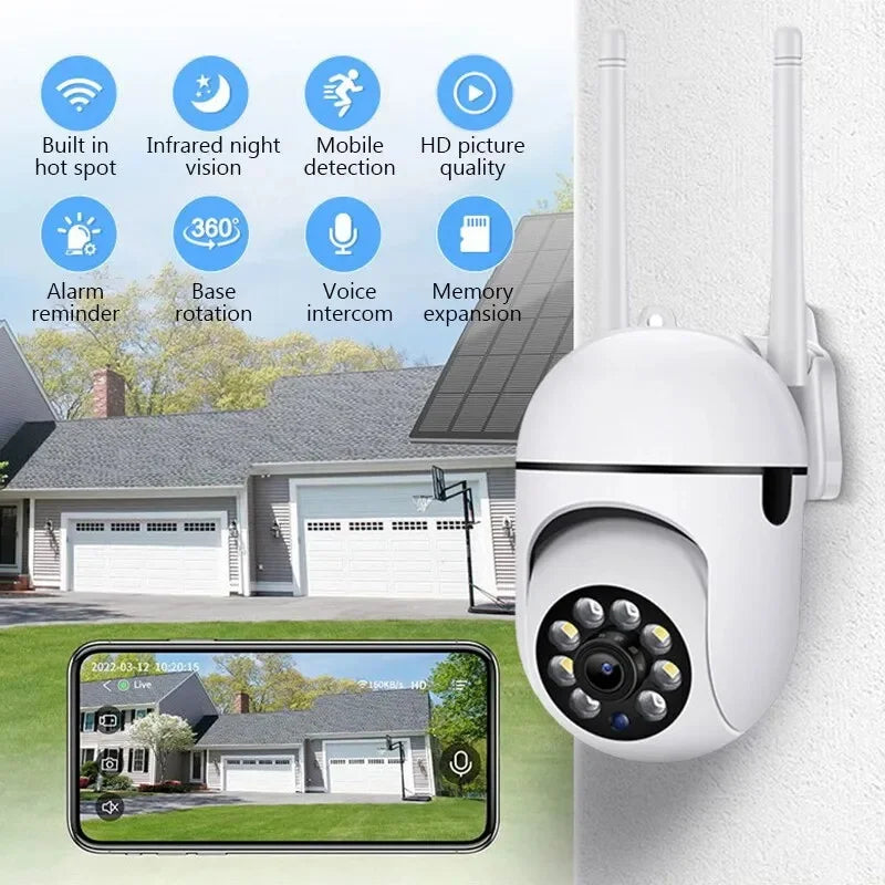 3MP WiFi Camera Home PTZ IP Camera Color Night Audio Wireless Surveillance Camera Auto Home Tracking Security  CCTV Camera