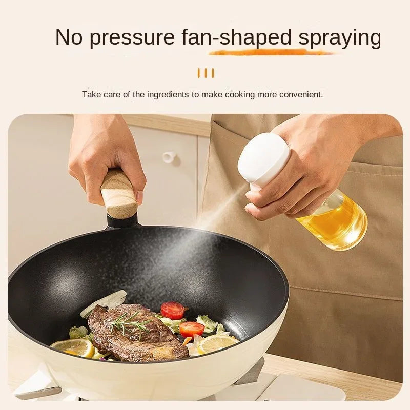 Kitchen Oil Bottle Cooking Oil Spray Olive Bottle Fitness Barbecue Spray Oil Dispenser