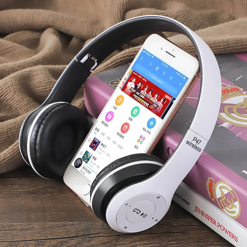 Bluetooth 5.0 Wireless Headphone Foldable HIFI Stereo Bass Earphone Kid Girl Helmet Gift With Mic USB Adaptor For iPhone TV Game