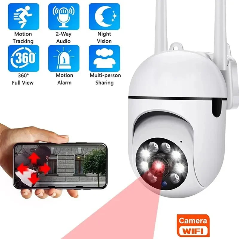 3MP WiFi Camera Home PTZ IP Camera Color Night Audio Wireless Surveillance Camera Auto Home Tracking Security  CCTV Camera