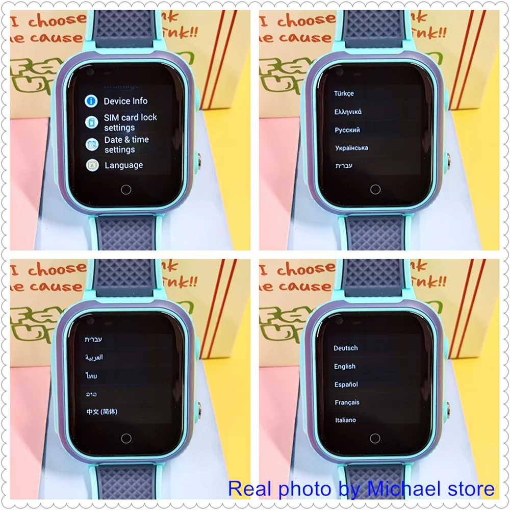 LT21 4G Smart Watch Kids GPS WIFI Video Call SOS IP67 Waterproof Child Smartwatch Camera Monitor Tracker Location Phone Watch